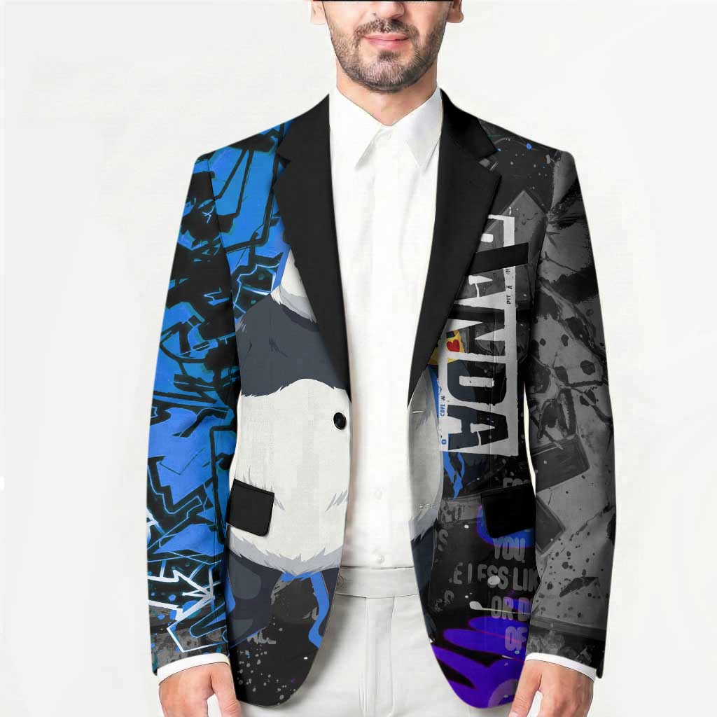 Panda Jujutsu Kaisen Blazer Urban Graffiti Street Art Style