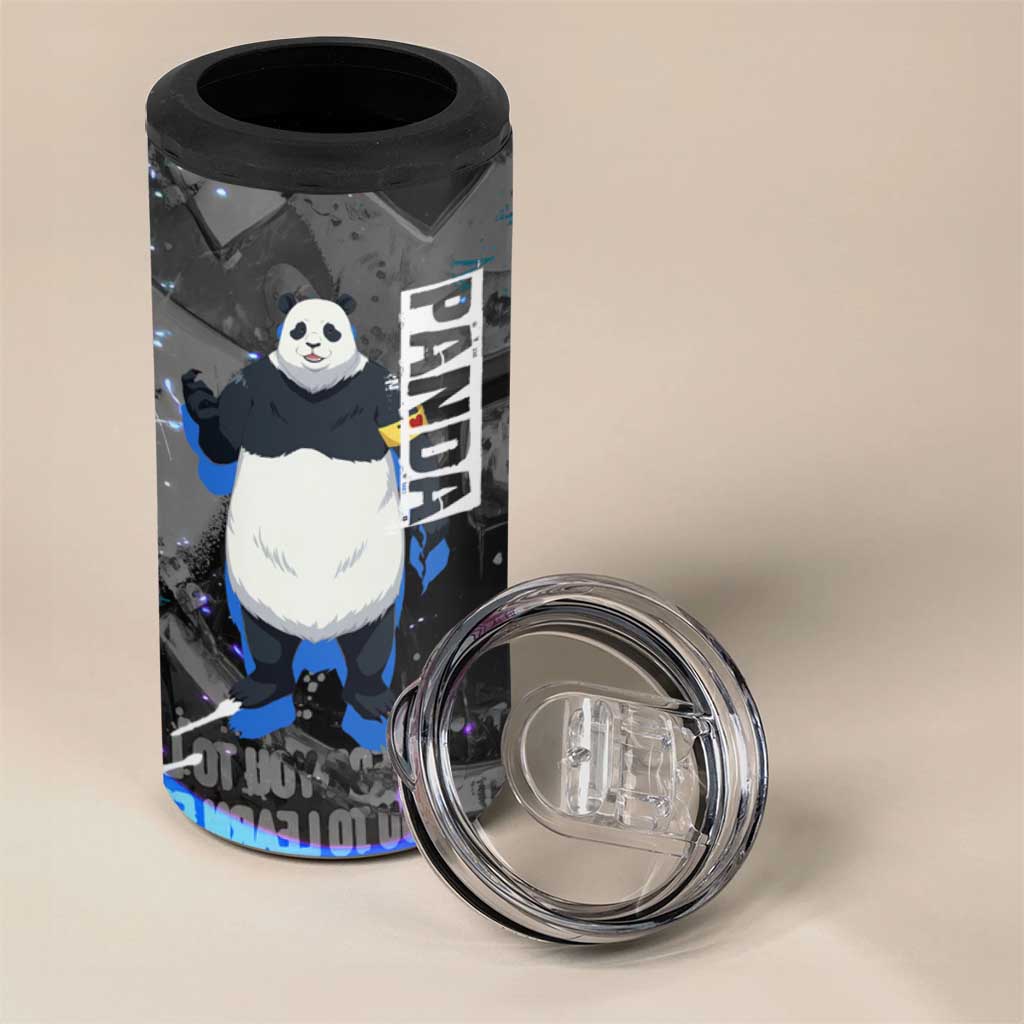 Panda Jujutsu Kaisen 4 in 1 Can Cooler Tumbler Urban Graffiti Street Art Style