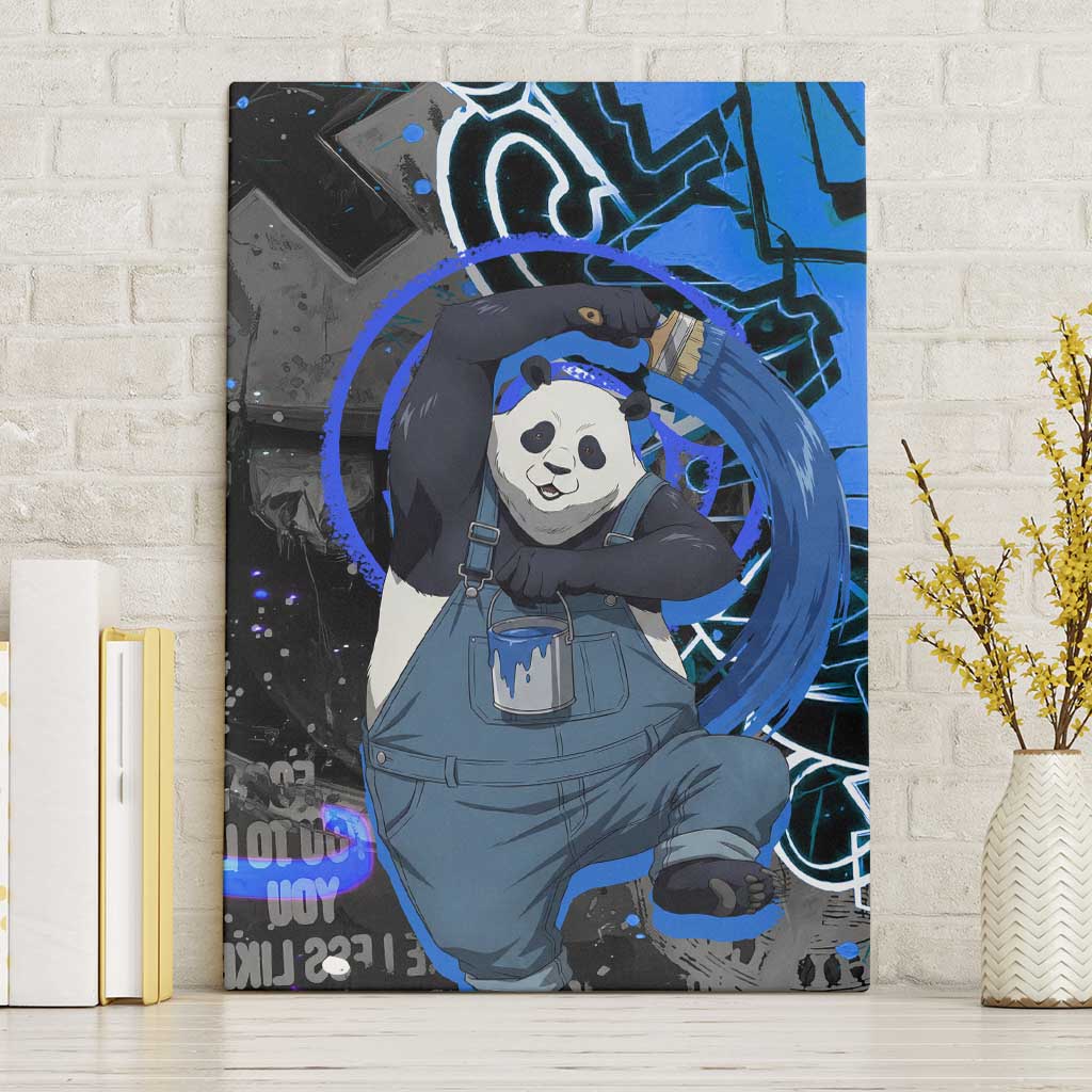 Panda Jujutsu Kaisen Canvas Wall Art Urban Graffiti Street Art Style