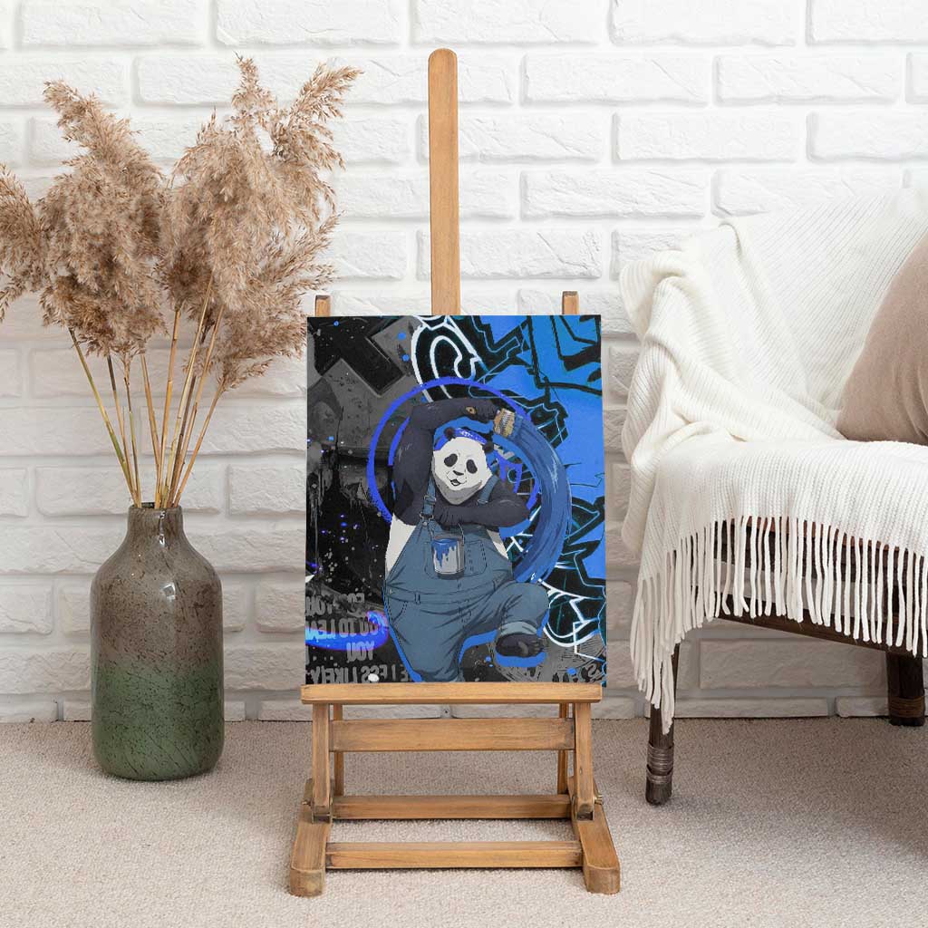 Panda Jujutsu Kaisen Canvas Wall Art Urban Graffiti Street Art Style