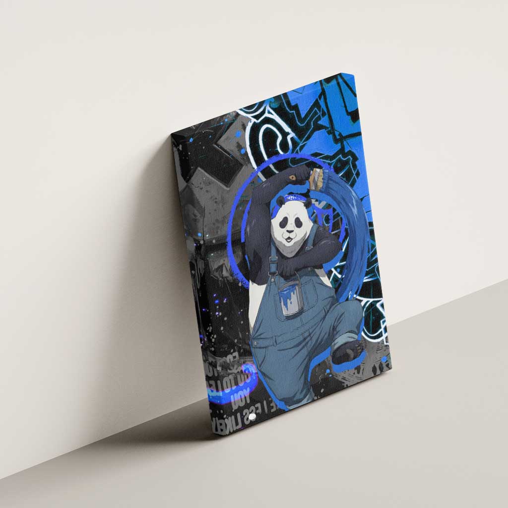Panda Jujutsu Kaisen Canvas Wall Art Urban Graffiti Street Art Style