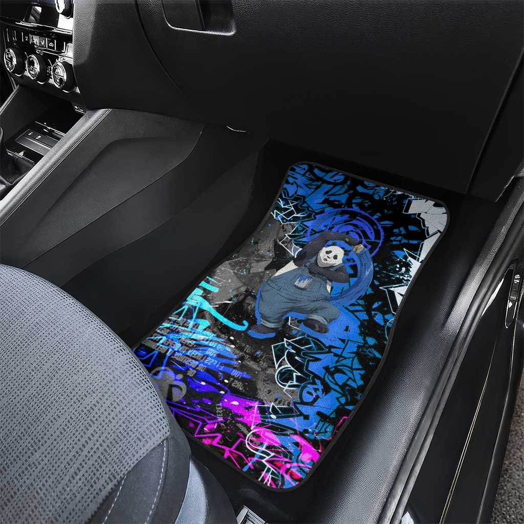 Panda Jujutsu Kaisen Car Mats Urban Graffiti Street Art Style