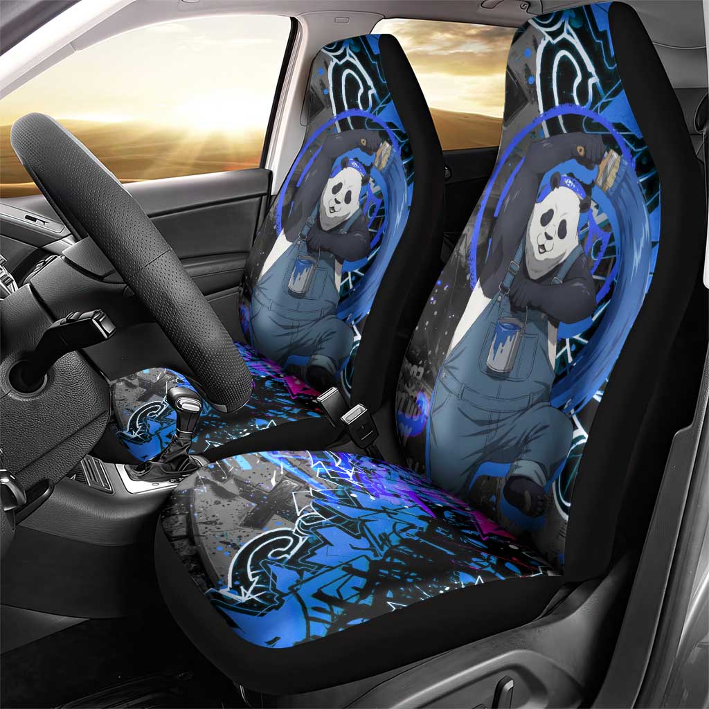 Panda Jujutsu Kaisen Car Seat Cover Urban Graffiti Street Art Style