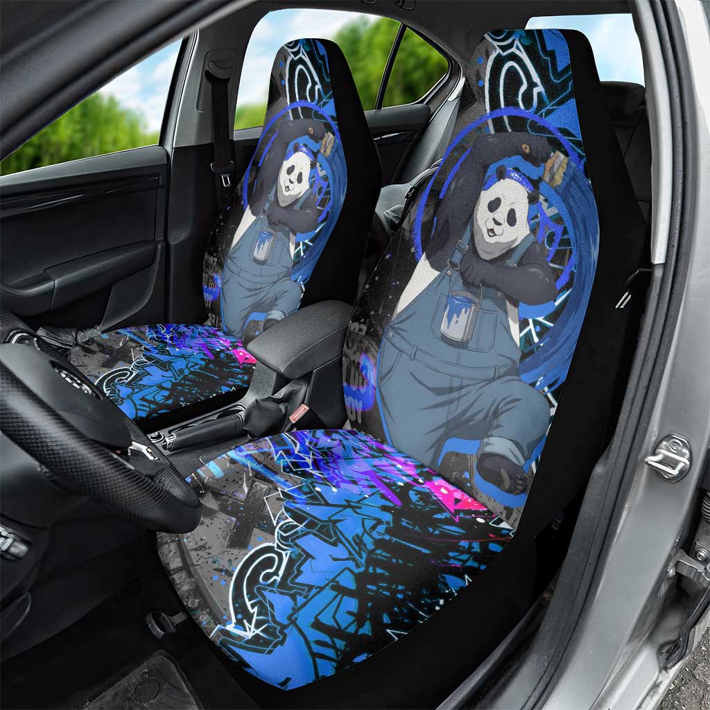 Panda Jujutsu Kaisen Car Seat Cover Urban Graffiti Street Art Style