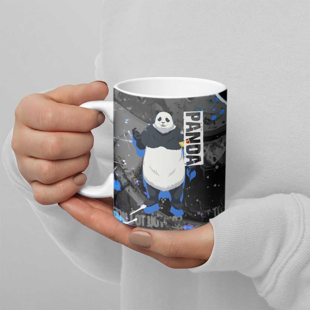 Panda Jujutsu Kaisen Ceramic Mug Urban Graffiti Street Art Style
