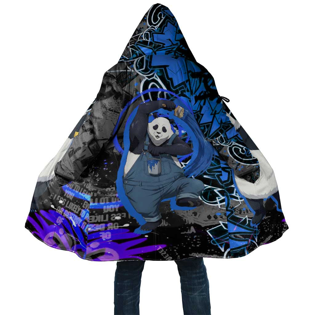 Panda Jujutsu Kaisen Cloak Urban Graffiti Street Art Style