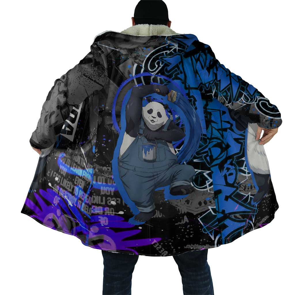 Panda Jujutsu Kaisen Cloak Urban Graffiti Street Art Style