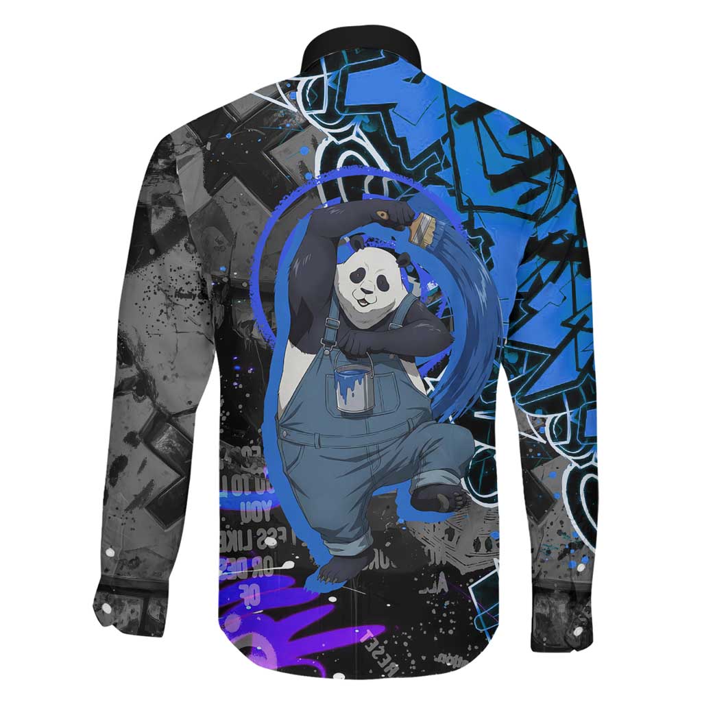 Panda Jujutsu Kaisen Family Matching Mermaid Dress and Hawaiian Shirt Urban Graffiti Street Art Style