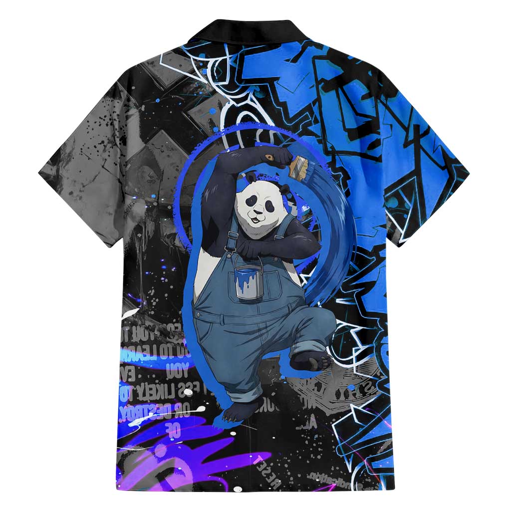 Panda Jujutsu Kaisen Family Matching Summer Maxi Dress and Hawaiian Shirt Urban Graffiti Street Art Style