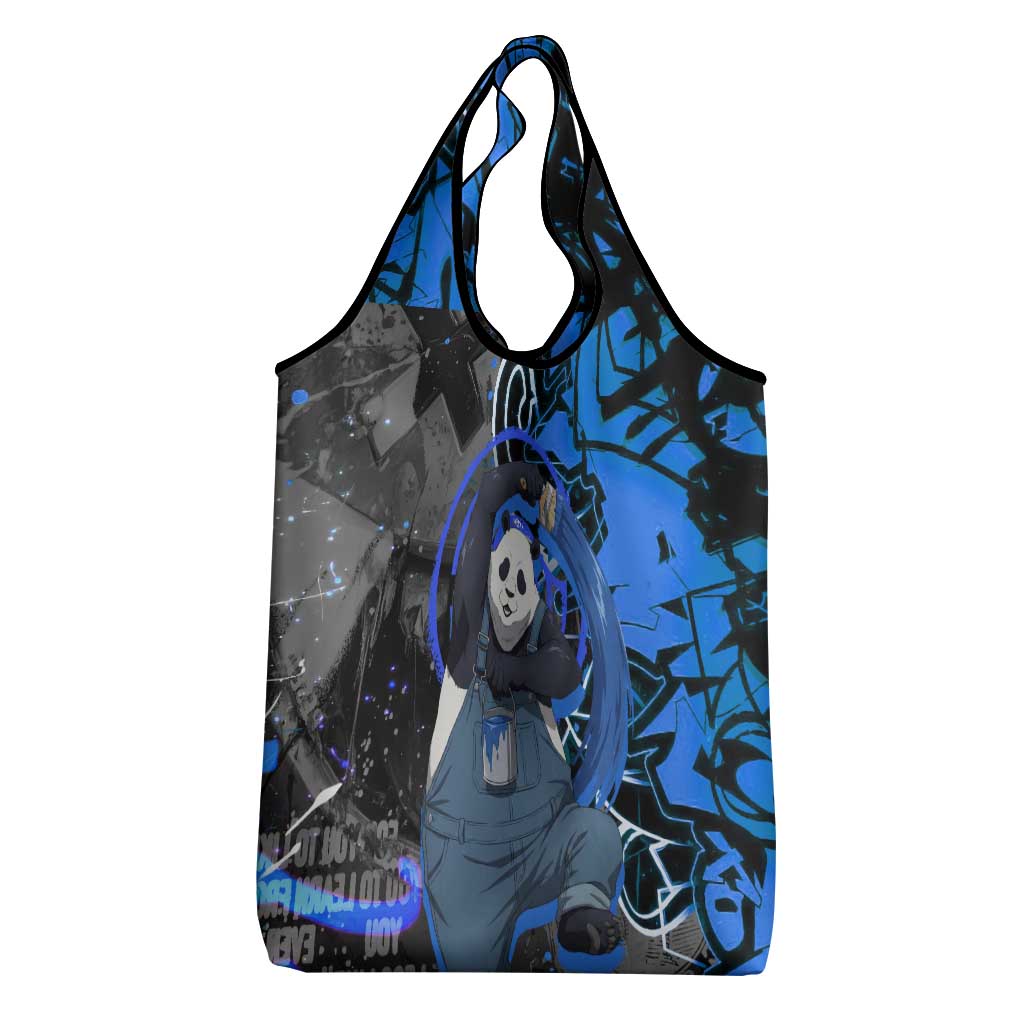 Panda Jujutsu Kaisen Grocery Bag Urban Graffiti Street Art Style