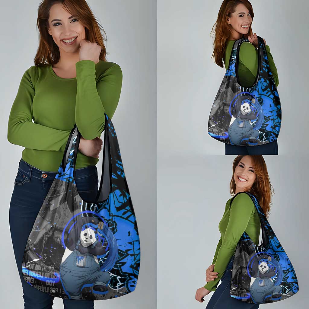 Panda Jujutsu Kaisen Grocery Bag Urban Graffiti Street Art Style