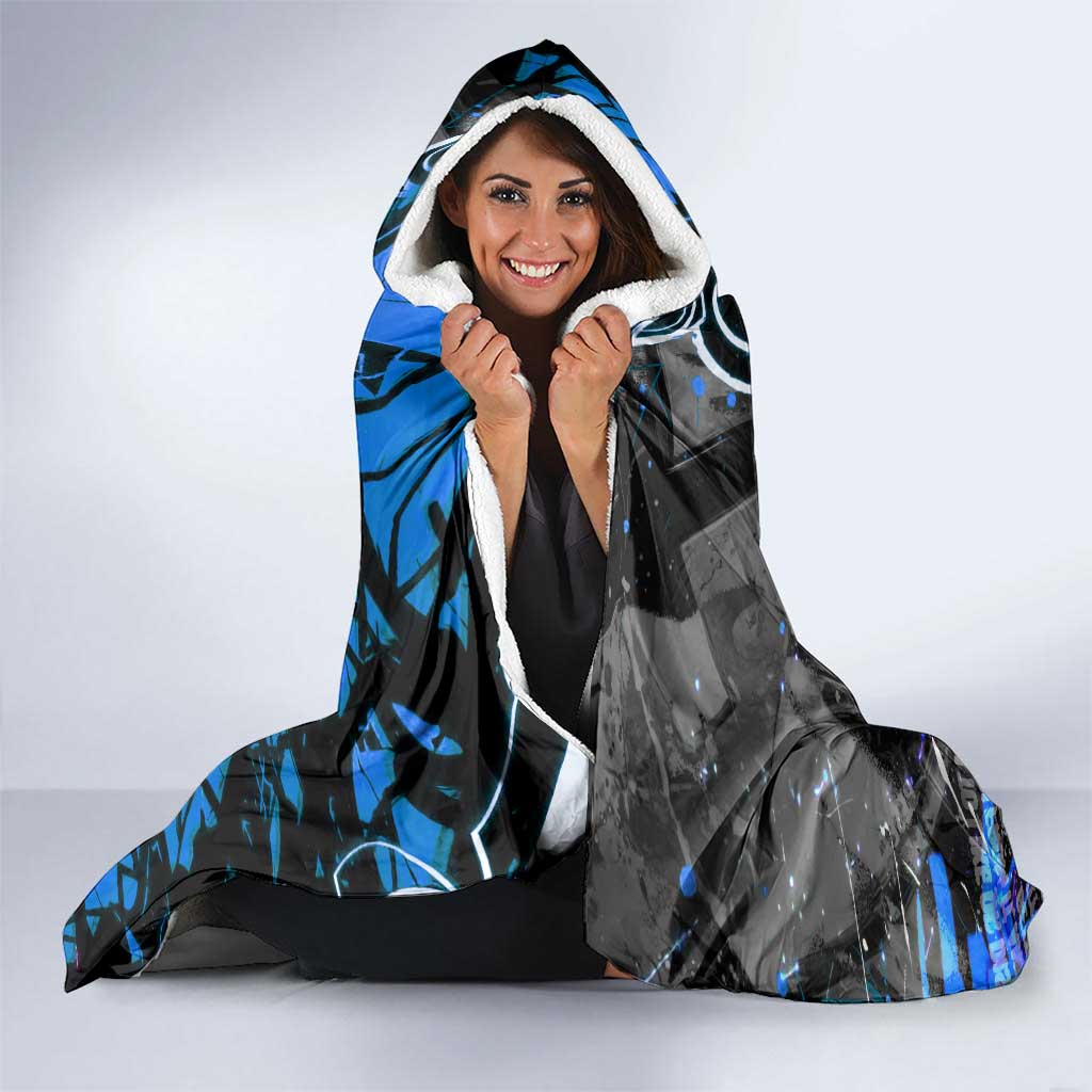 Panda Jujutsu Kaisen Hooded Blanket Urban Graffiti Street Art Style