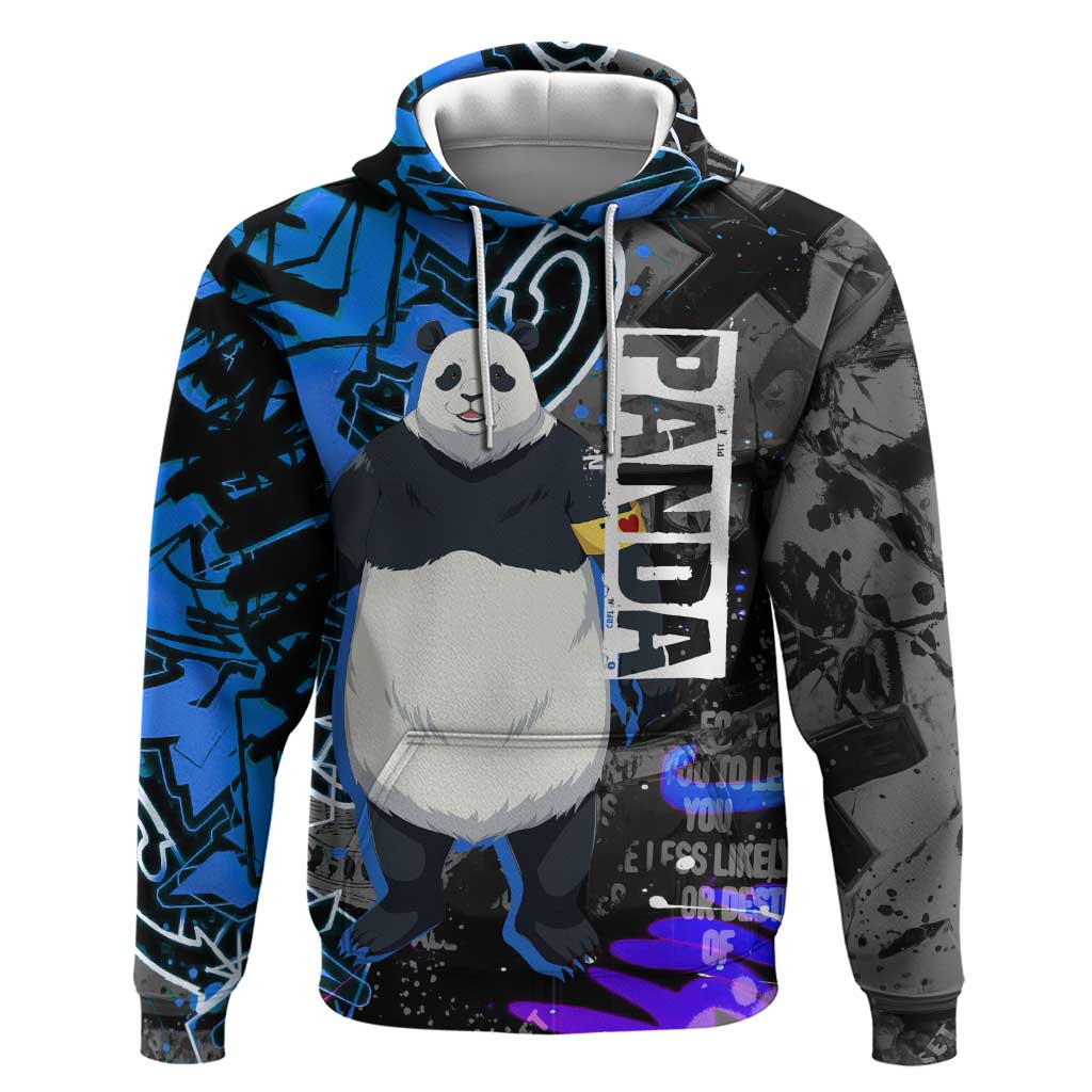Panda Jujutsu Kaisen Hoodie Urban Graffiti Street Art Style