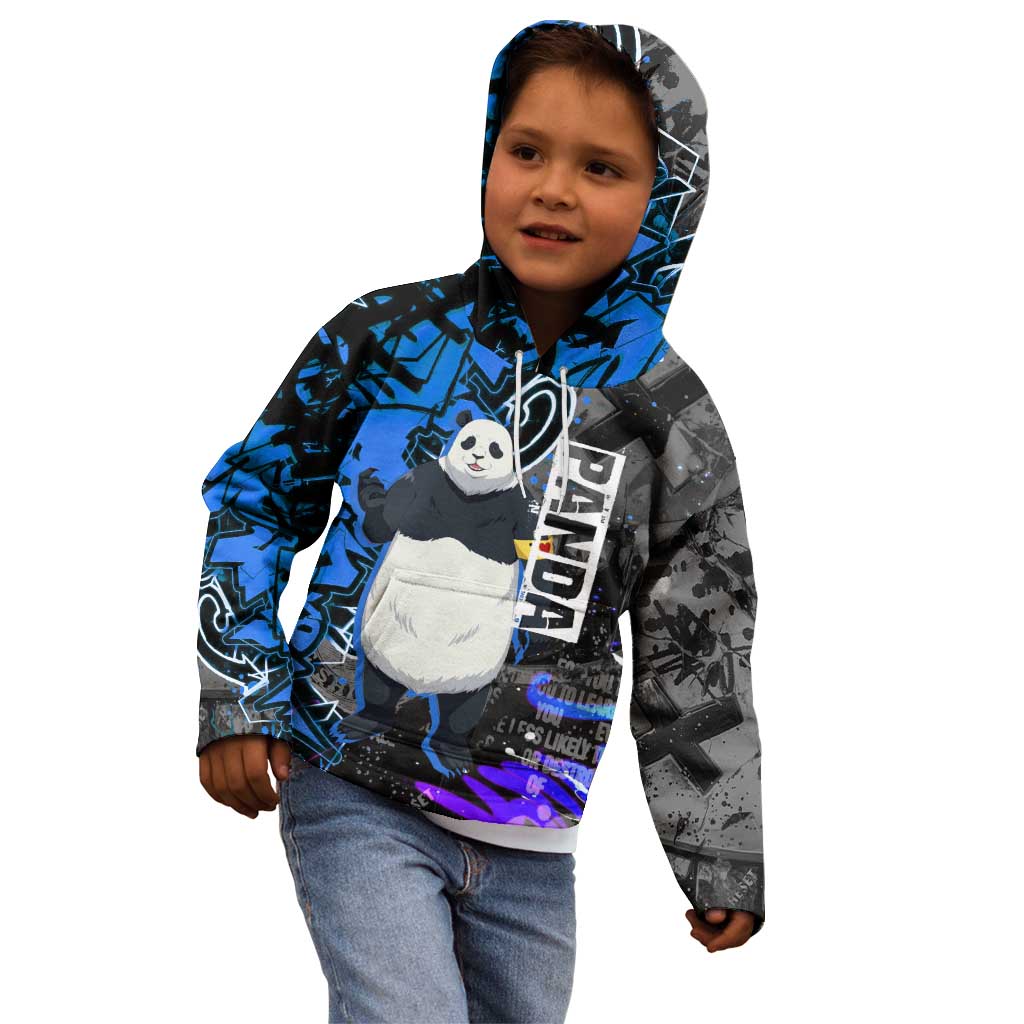 Panda Jujutsu Kaisen Kid Hoodie Urban Graffiti Street Art Style