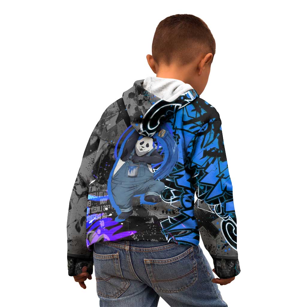 Panda Jujutsu Kaisen Kid Hoodie Urban Graffiti Street Art Style