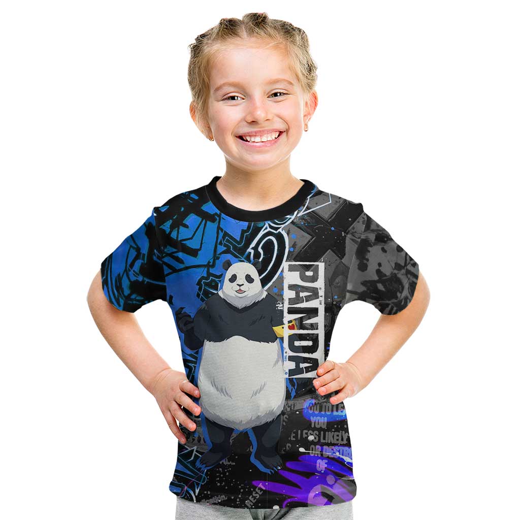 Panda Jujutsu Kaisen Kid T Shirt Urban Graffiti Street Art Style