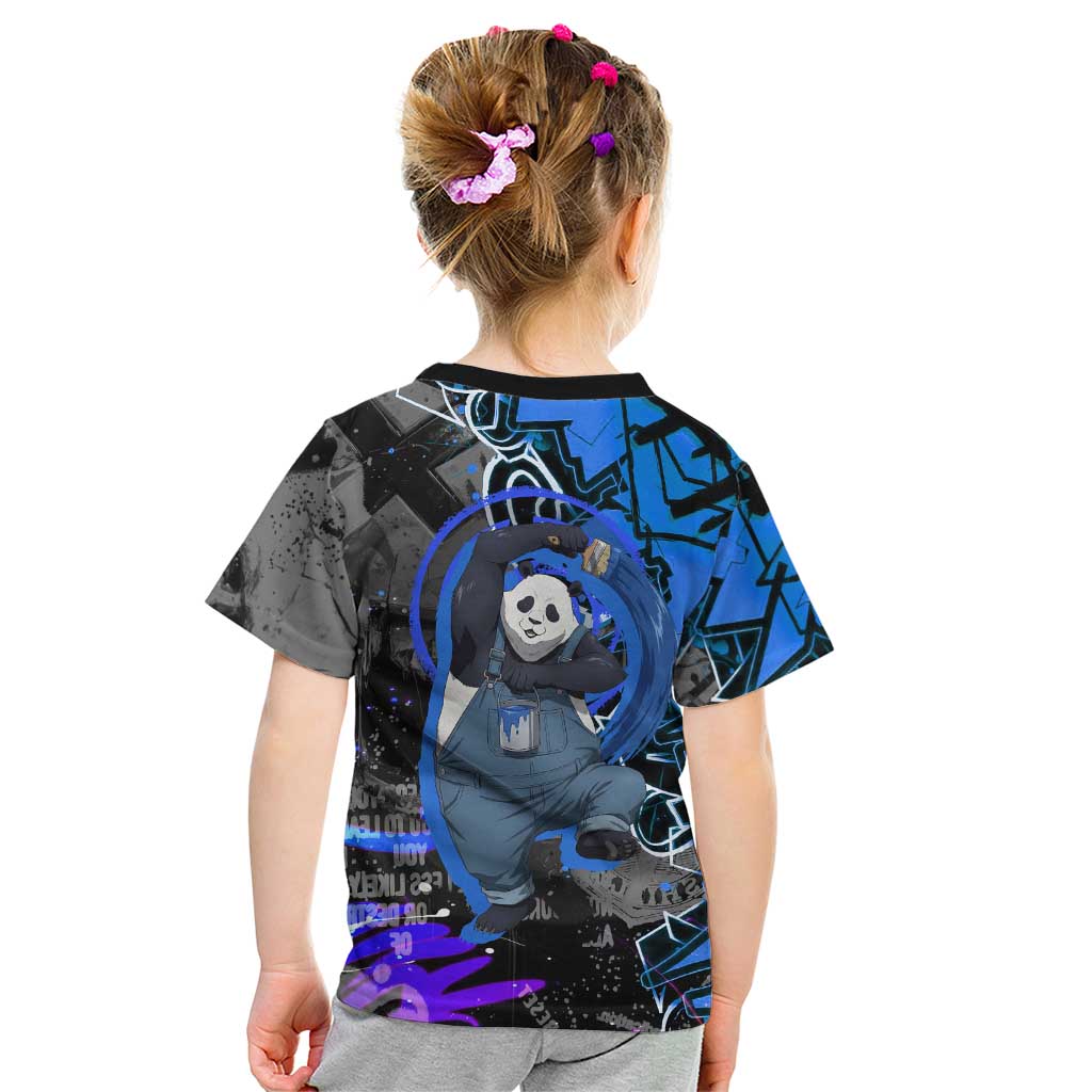 Panda Jujutsu Kaisen Kid T Shirt Urban Graffiti Street Art Style