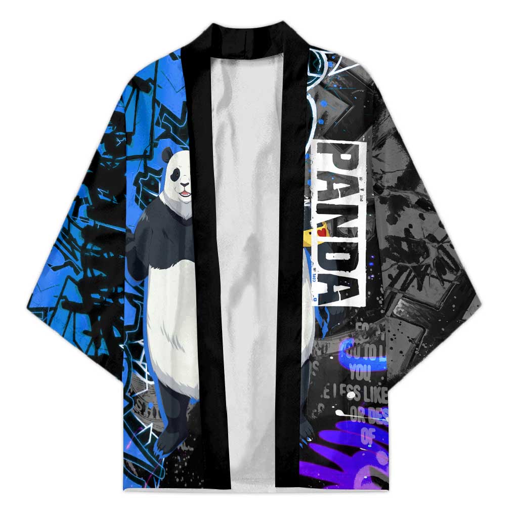 Panda Jujutsu Kaisen Kimono Urban Graffiti Street Art Style