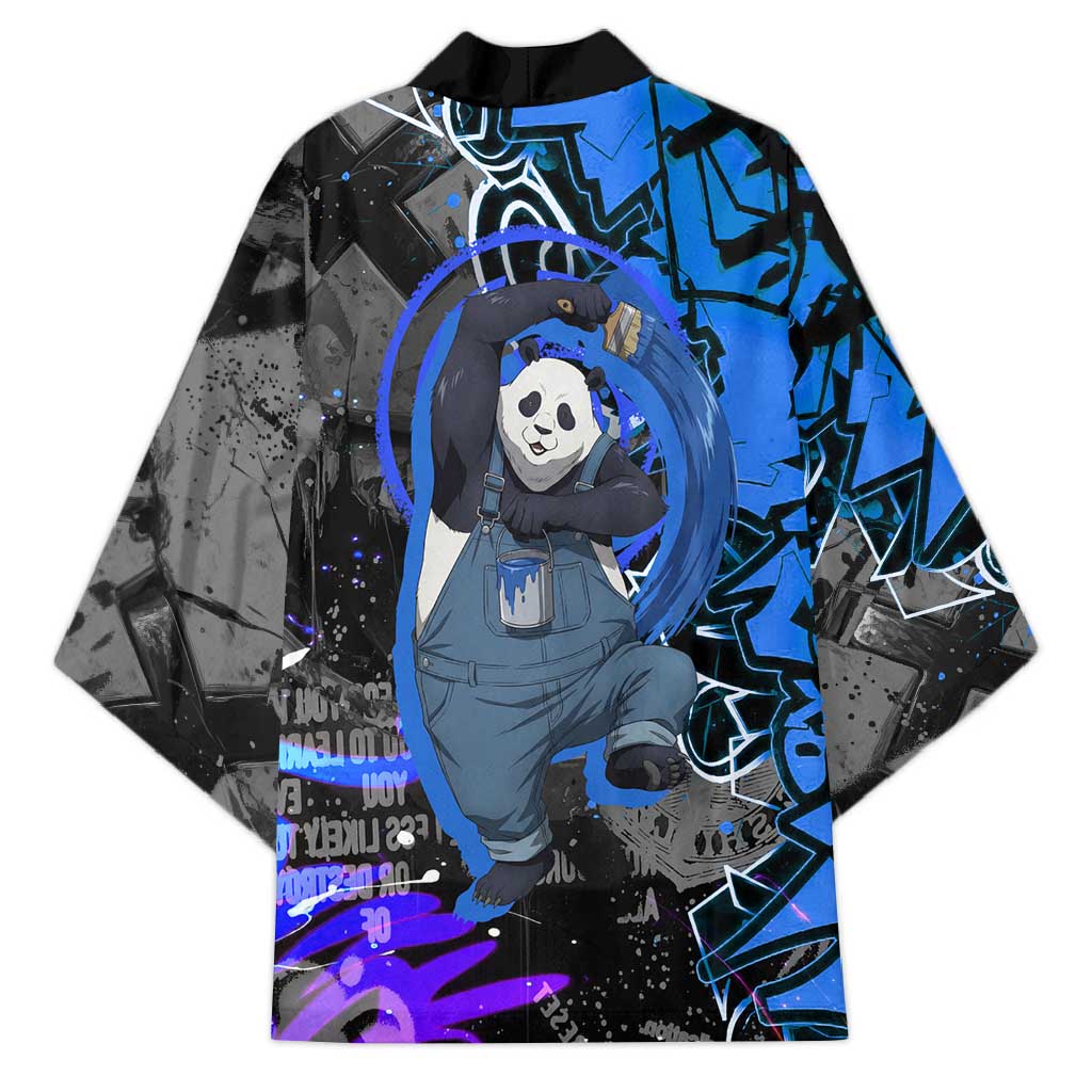 Panda Jujutsu Kaisen Kimono Urban Graffiti Street Art Style