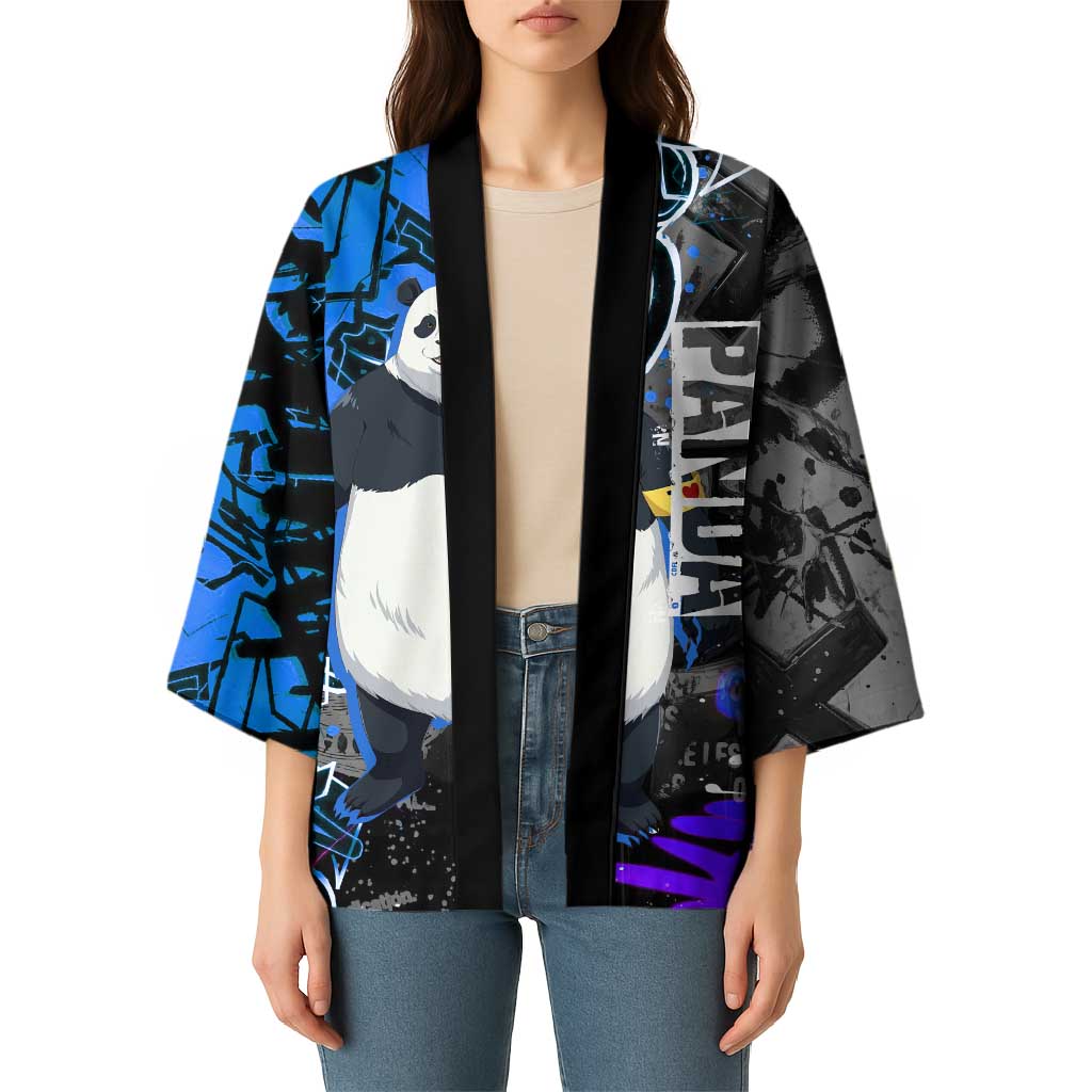 Panda Jujutsu Kaisen Kimono Urban Graffiti Street Art Style