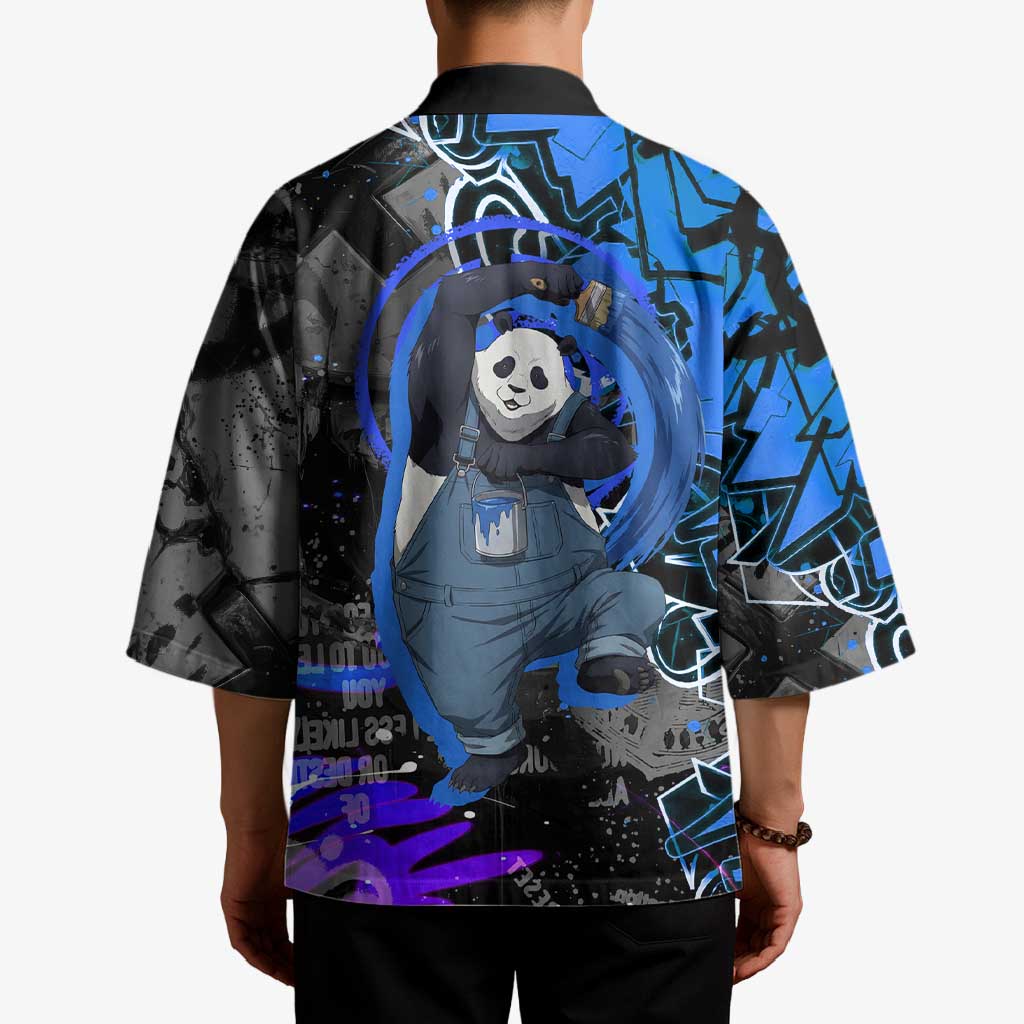 Panda Jujutsu Kaisen Kimono Urban Graffiti Street Art Style