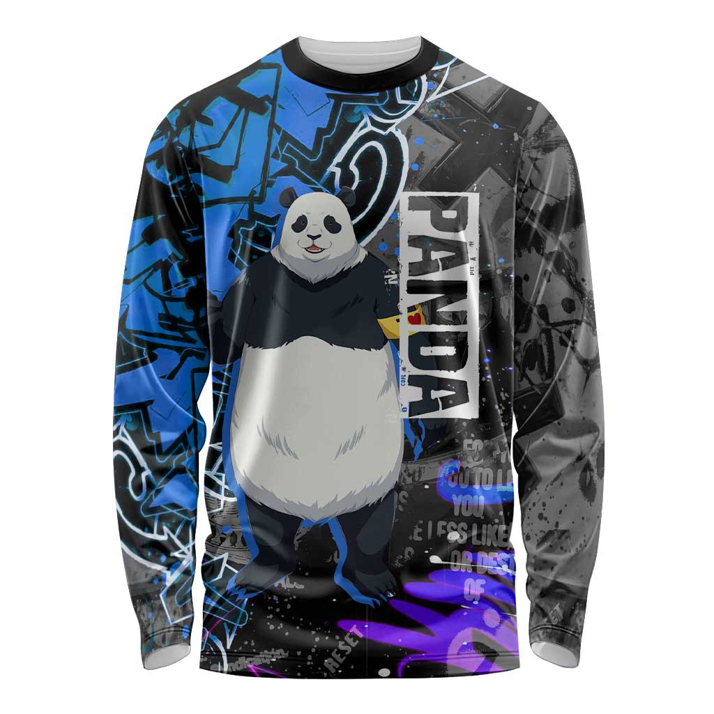 Panda Jujutsu Kaisen Long Sleeve Shirt Urban Graffiti Street Art Style