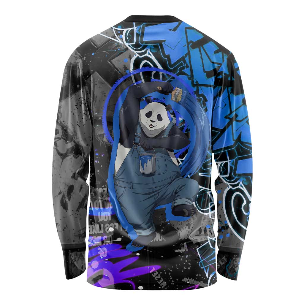 Panda Jujutsu Kaisen Long Sleeve Shirt Urban Graffiti Street Art Style