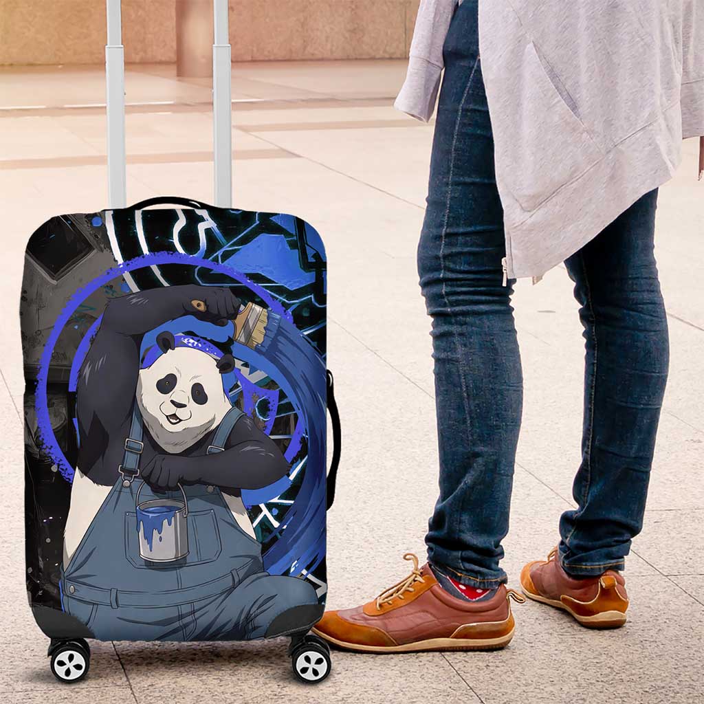 Panda Jujutsu Kaisen Luggage Cover Urban Graffiti Street Art Style