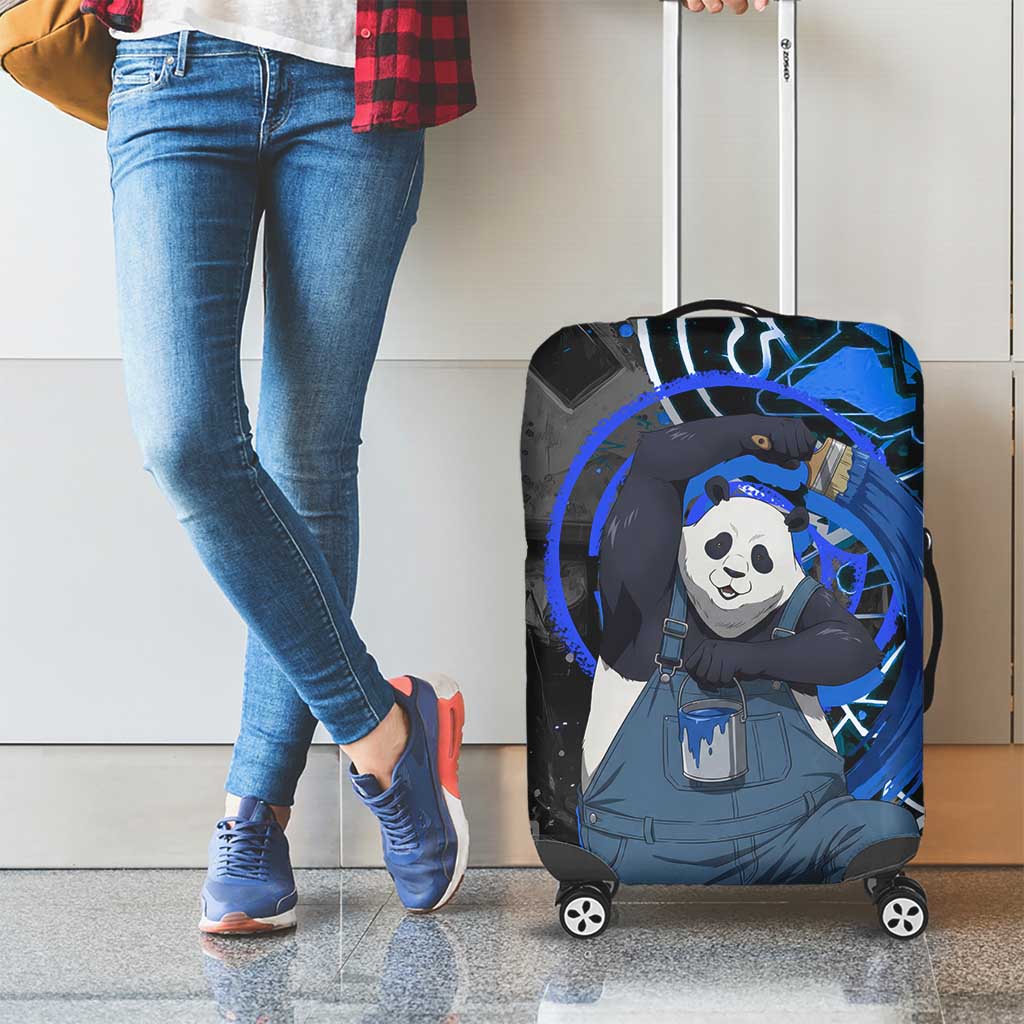 Panda Jujutsu Kaisen Luggage Cover Urban Graffiti Street Art Style