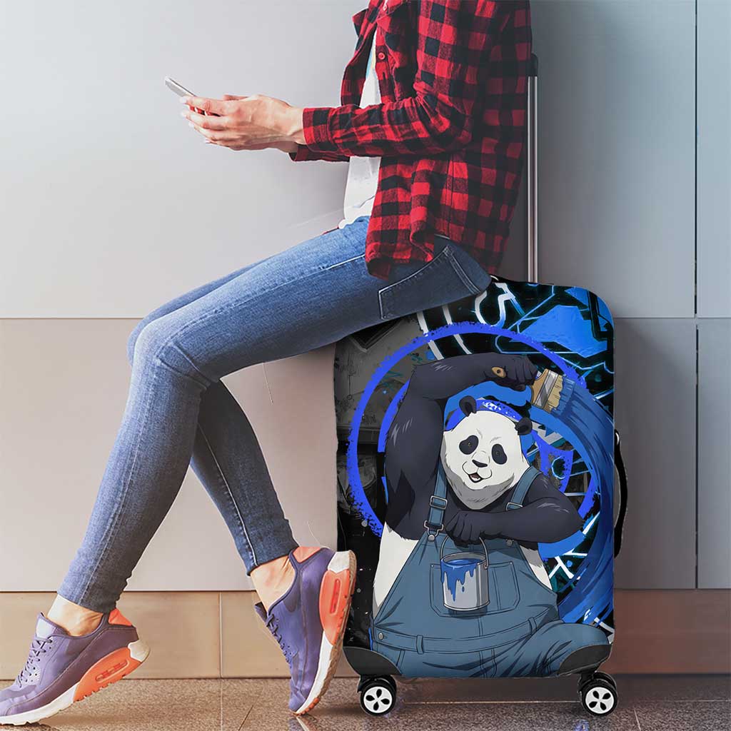 Panda Jujutsu Kaisen Luggage Cover Urban Graffiti Street Art Style
