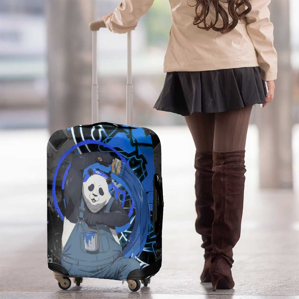 Panda Jujutsu Kaisen Luggage Cover Urban Graffiti Street Art Style