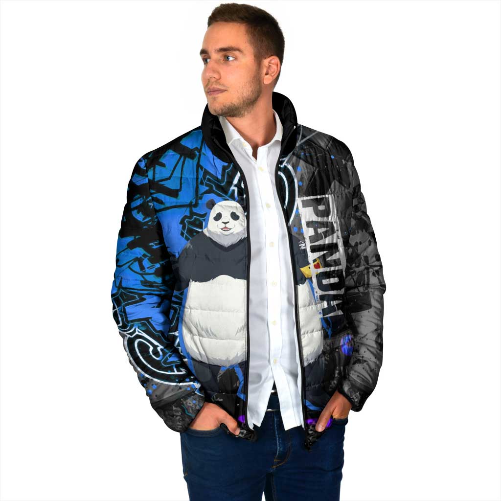 Panda Jujutsu Kaisen Padded Jacket Urban Graffiti Street Art Style