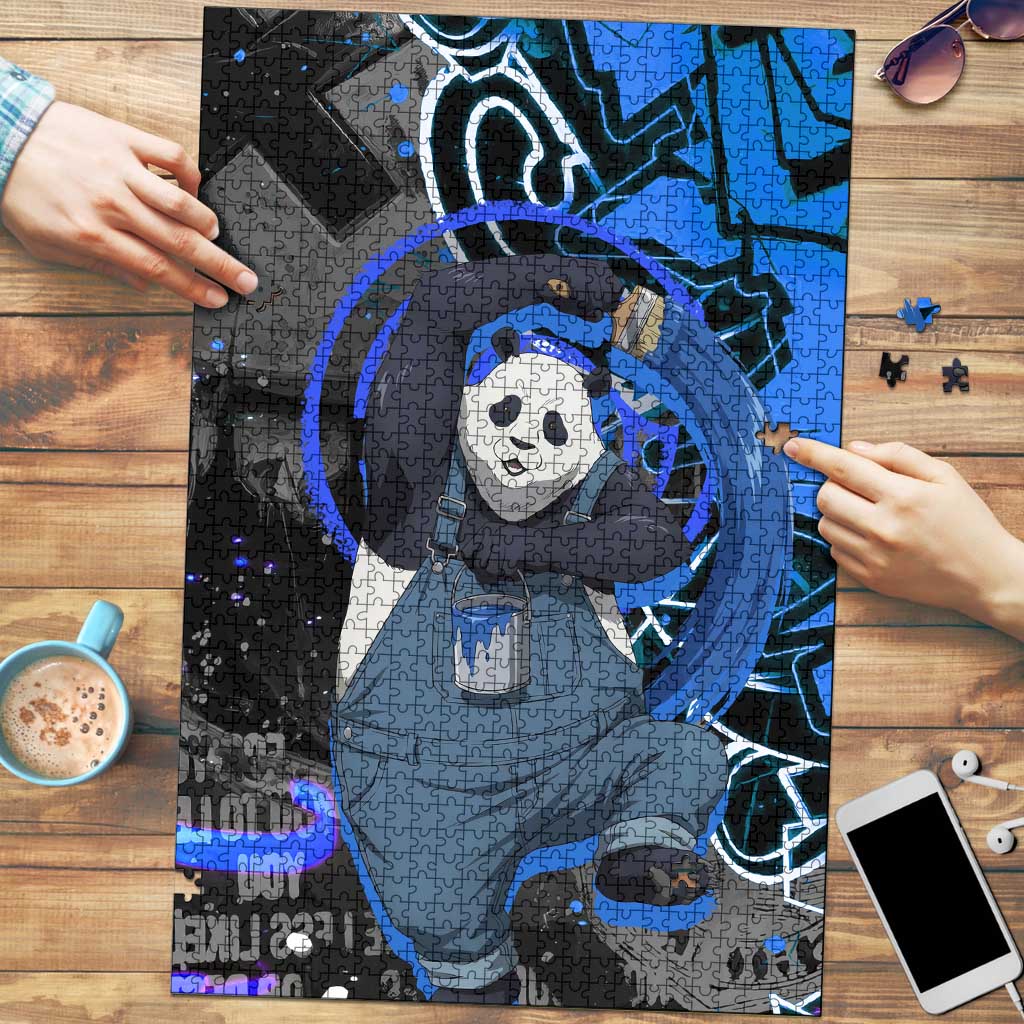 Panda Jujutsu Kaisen Puzzle Urban Graffiti Street Art Style