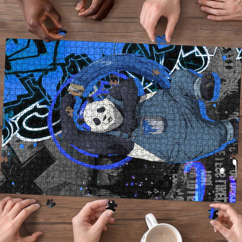 Panda Jujutsu Kaisen Puzzle Urban Graffiti Street Art Style