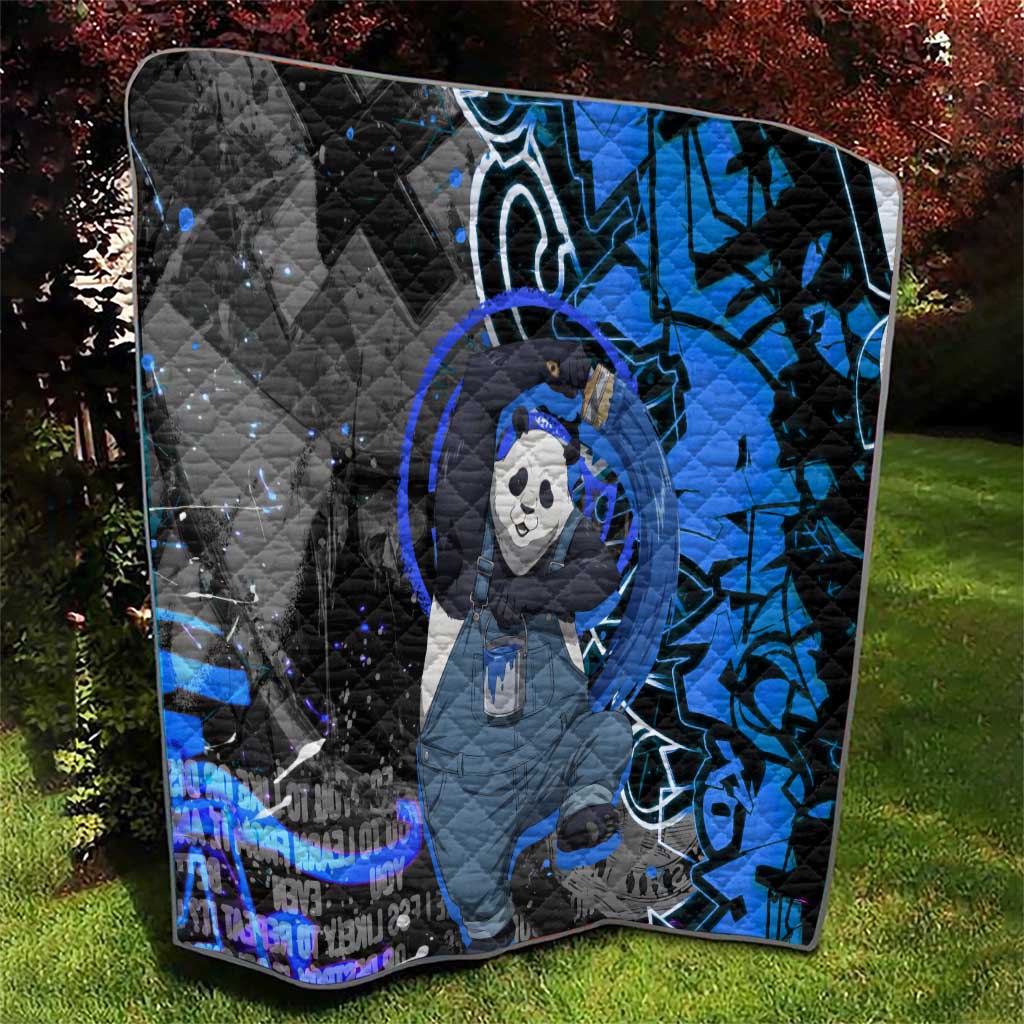 Panda Jujutsu Kaisen Quilt Urban Graffiti Street Art Style