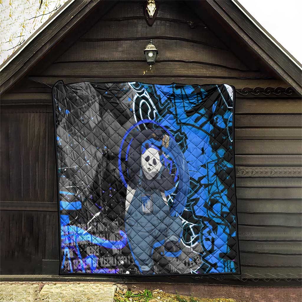 Panda Jujutsu Kaisen Quilt Urban Graffiti Street Art Style