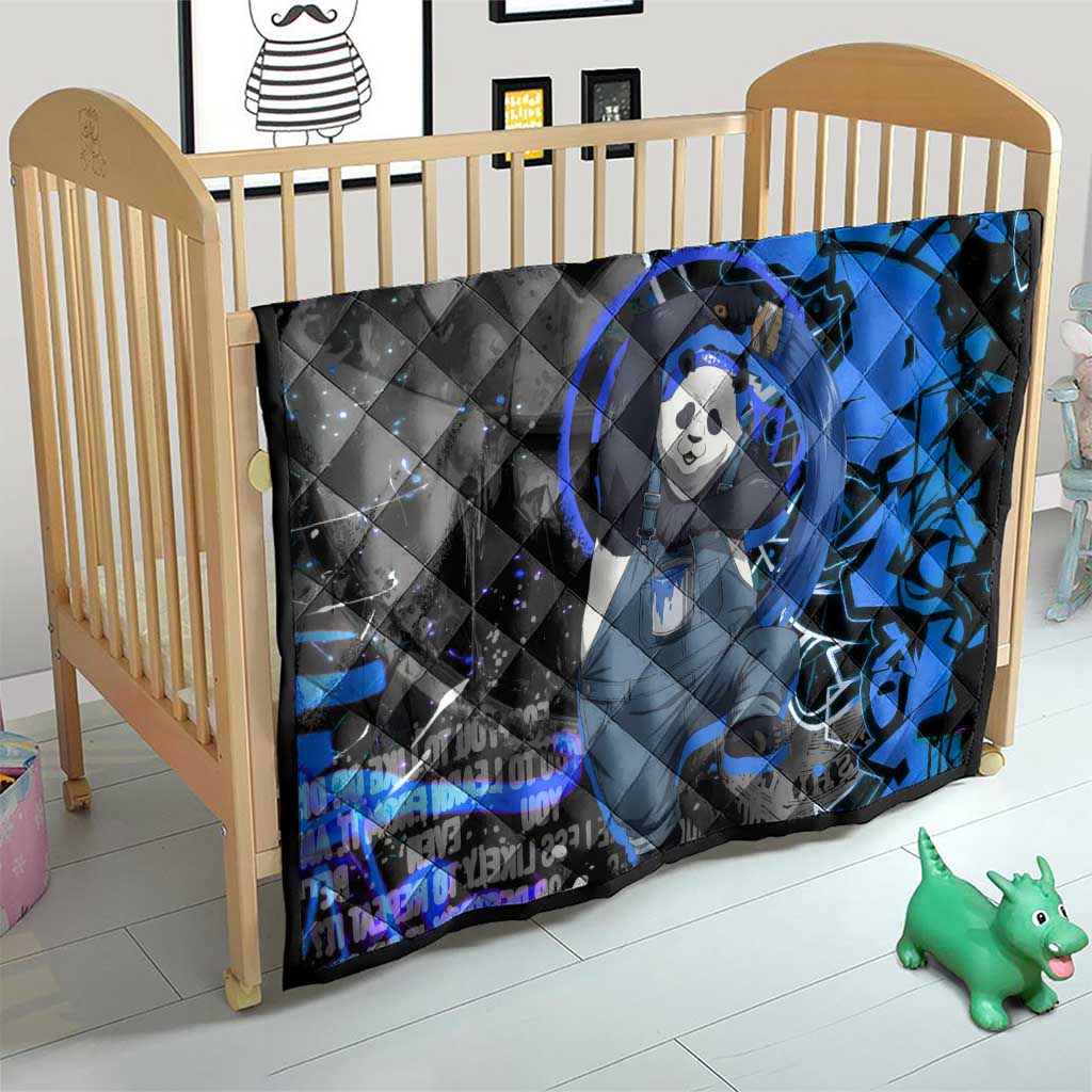 Panda Jujutsu Kaisen Quilt Urban Graffiti Street Art Style
