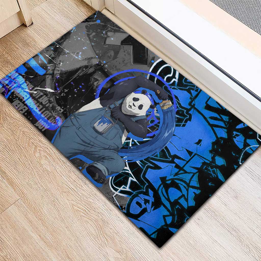 Panda Jujutsu Kaisen Rubber Doormat Urban Graffiti Street Art Style