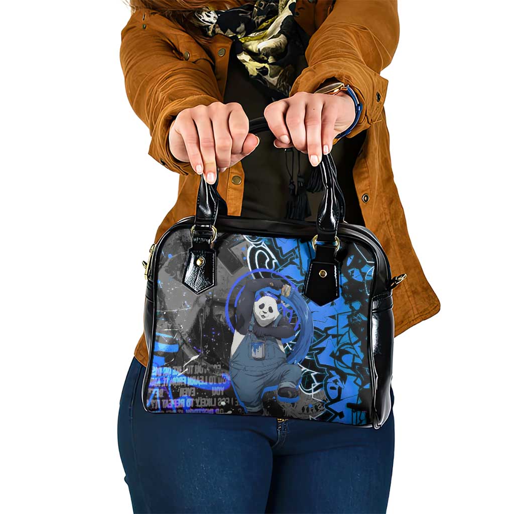 Panda Jujutsu Kaisen Shoulder Handbag Urban Graffiti Street Art Style