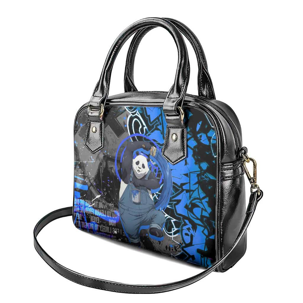 Panda Jujutsu Kaisen Shoulder Handbag Urban Graffiti Street Art Style
