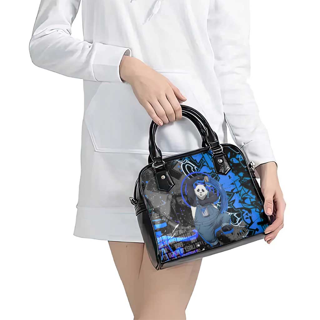 Panda Jujutsu Kaisen Shoulder Handbag Urban Graffiti Street Art Style