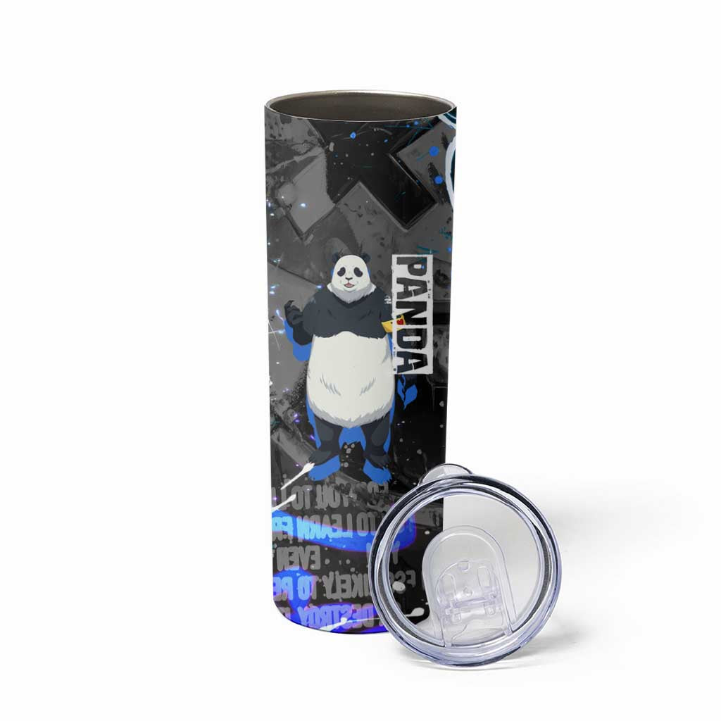 Panda Jujutsu Kaisen Skinny Tumbler Urban Graffiti Street Art Style