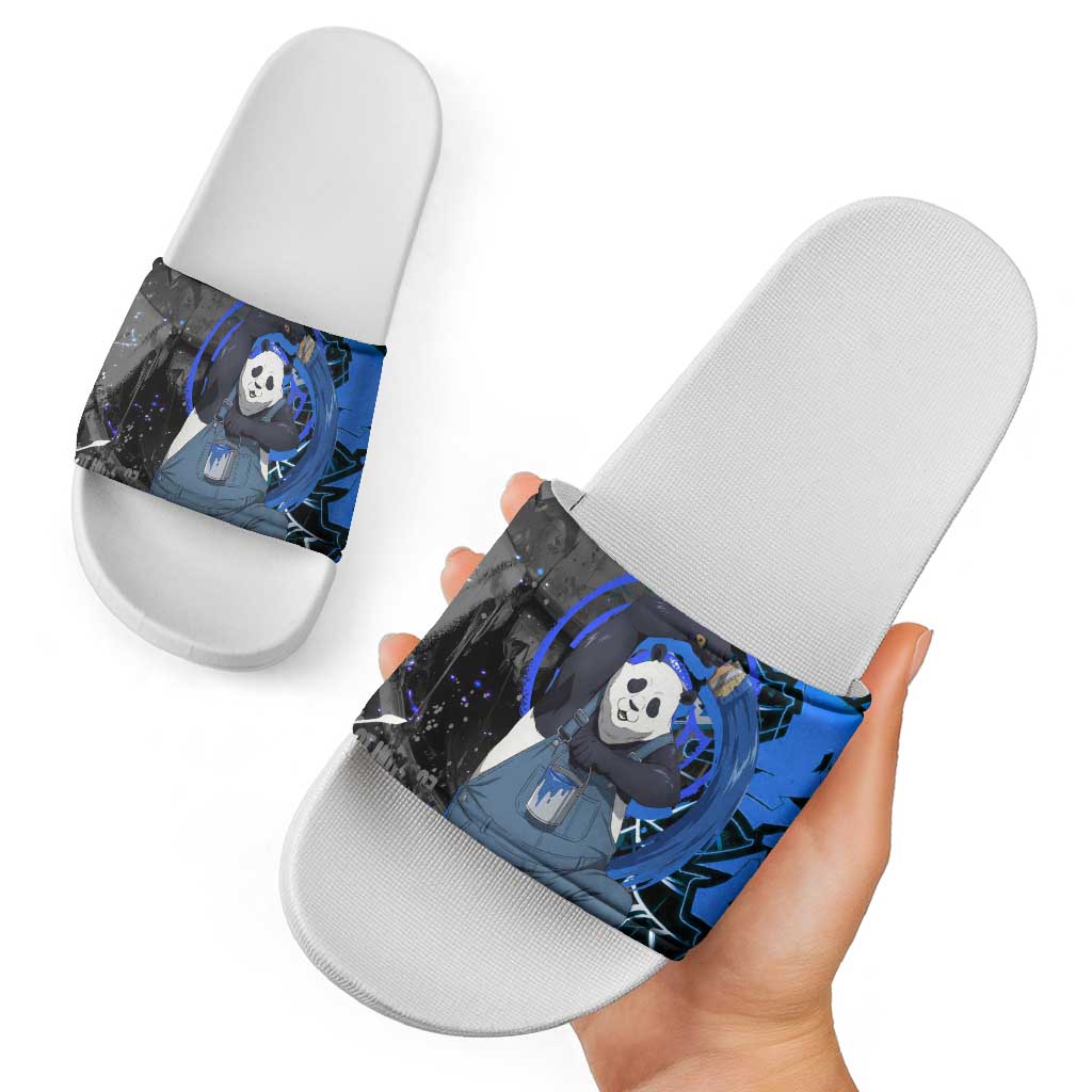 Panda Jujutsu Kaisen Slide Sandals Urban Graffiti Street Art Style