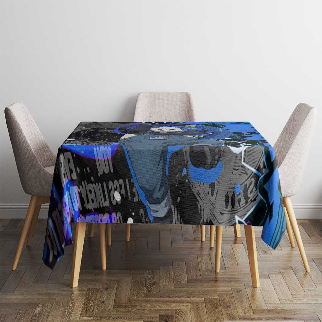 Panda Jujutsu Kaisen Tablecloth Urban Graffiti Street Art Style