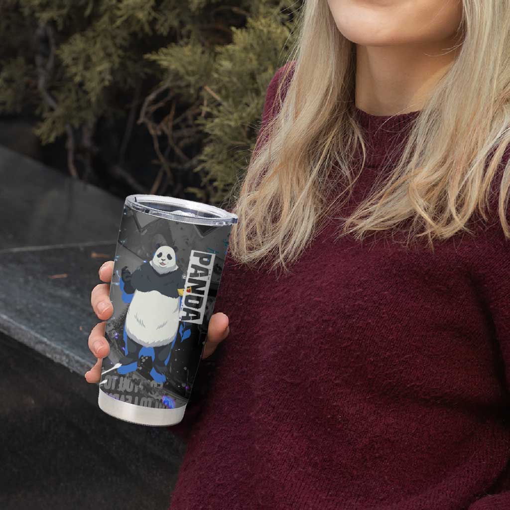 Panda Jujutsu Kaisen Tumbler Cup Urban Graffiti Street Art Style
