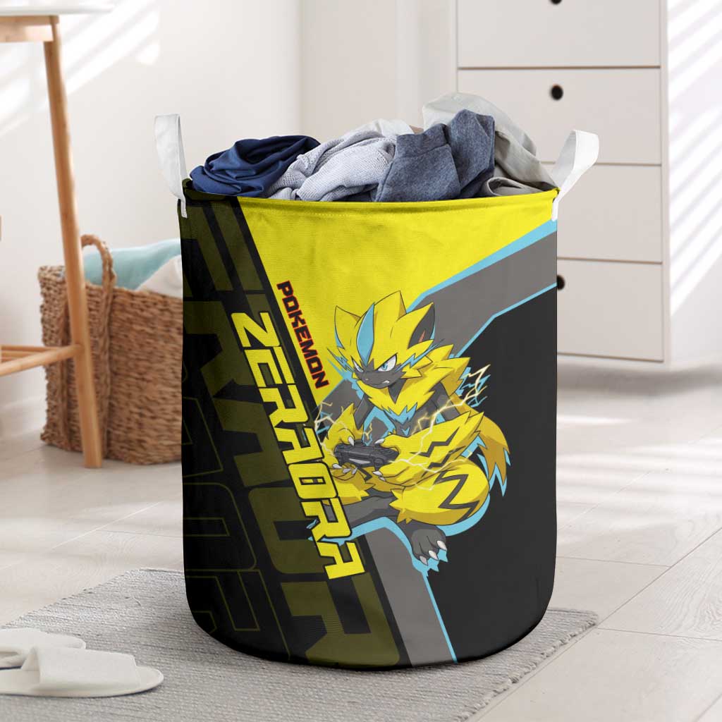 Zeraora Poké Laundry Basket Electric Neon Anime Style
