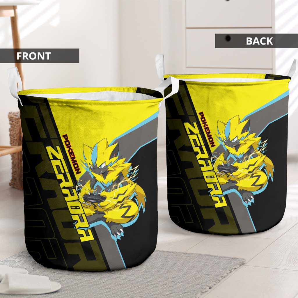 Zeraora Poké Laundry Basket Electric Neon Anime Style