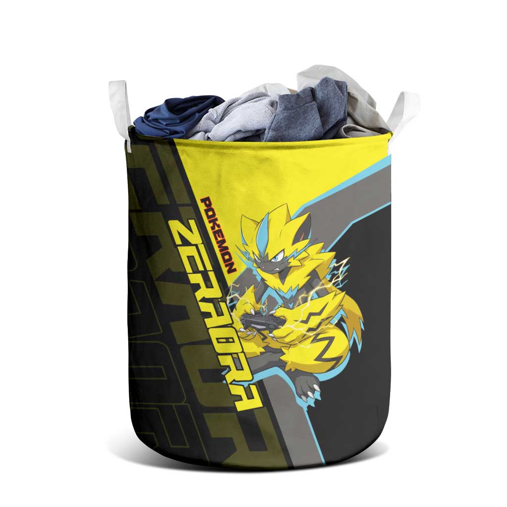 Zeraora Poké Laundry Basket Electric Neon Anime Style