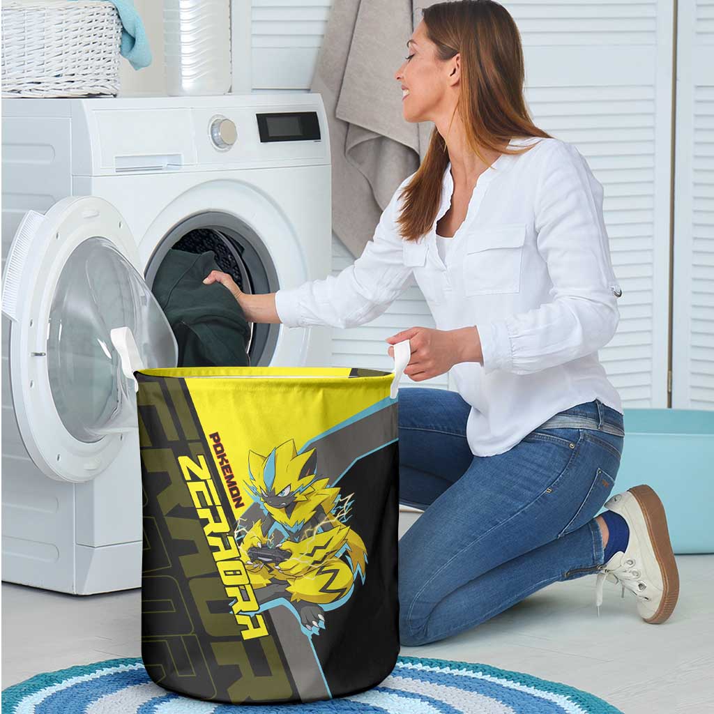 Zeraora Poké Laundry Basket Electric Neon Anime Style