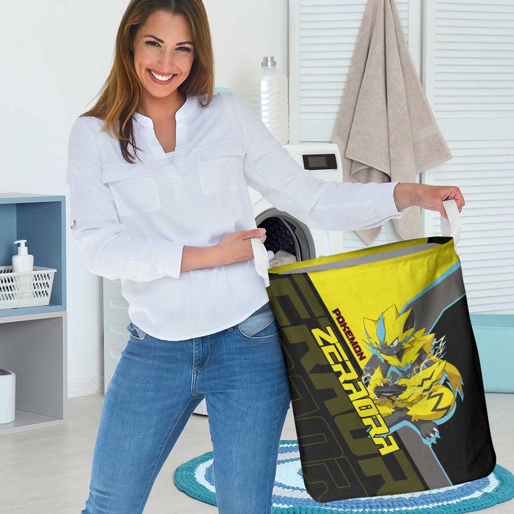Zeraora Poké Laundry Basket Electric Neon Anime Style